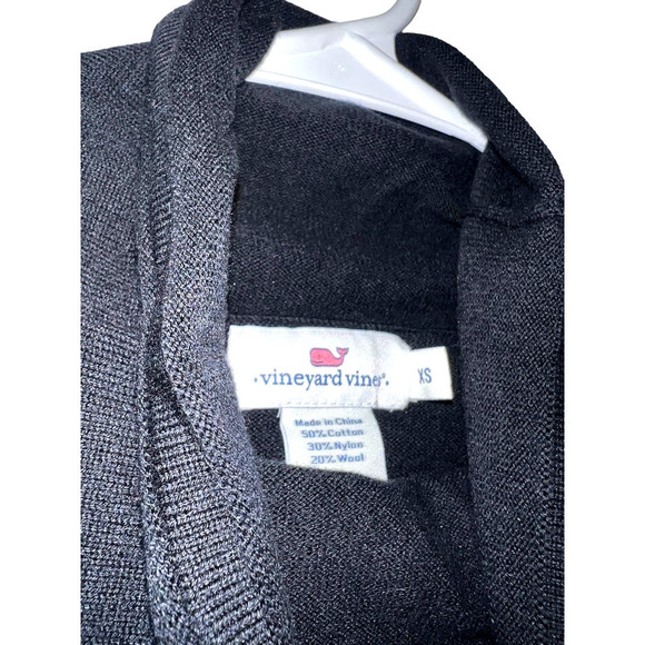 Vineyard Vines Cowl Neck Black Long Sleeve Sweater Open Back Women Extra Small - Picture 2 of 3
